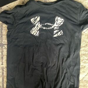 Under Armour Black Tee with Script Logo